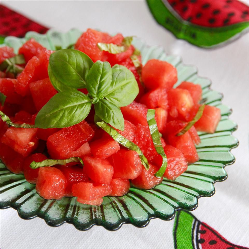 Recipe Watermelon Basil Salad 3730421-8e9a007e2efb4548a011d4d5400e0eb6