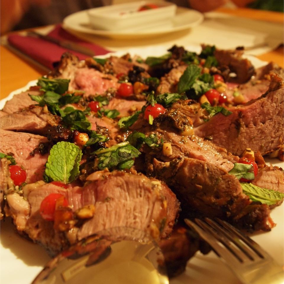 Recipe Stuffed Leg of Lamb with Balsamic-Fig-Basil Sauce 601260-696275d25a7e45cab54defc0b25fd76d