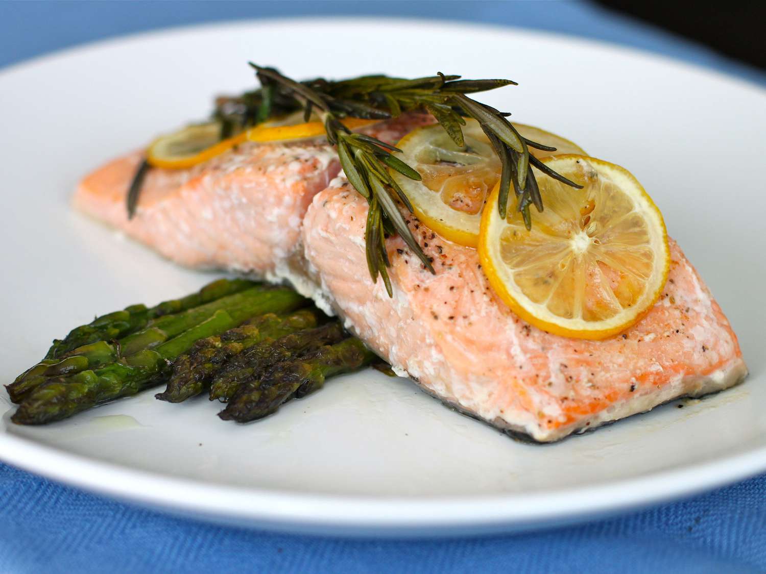 Recipe Lemon Rosemary Salmon 693200-lemon-rosemary-salmon-Allison-TX-4x3-1-f4f326f735cf4ba19660b6bafe259c57